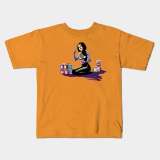 Alita discovers ice cream! Kids T-Shirt